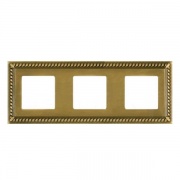 Рамка на 3 поста, цвет bright patina