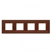 Рамка на 4 поста, цвет rustic cooper
