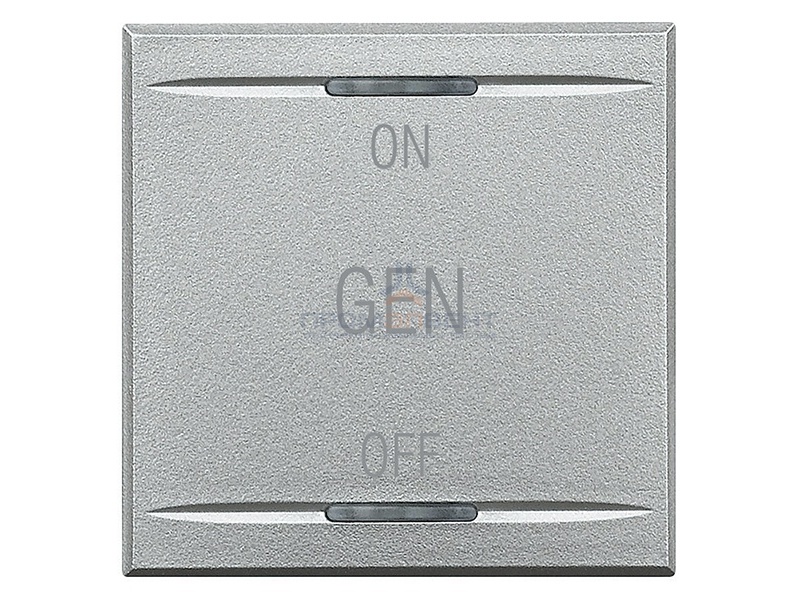 Axolute Клавиши с символами для системы автоматизации для 2 функций - 2 модуля, ON-OFF-GEN, цвет алю