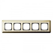 Рамка 5-ая Gira ClassiX Art Латунь/Кремовый