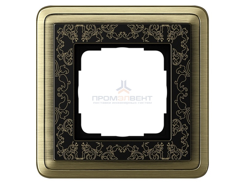 Рамка 1-ая Gira ClassiX Art Бронза/Черный