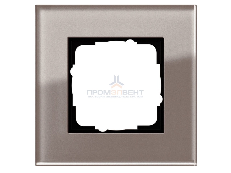 Рамка 1-ая Gira Esprit Дымчатое стекло