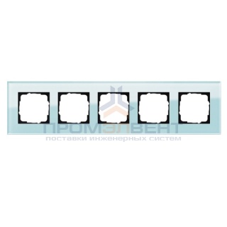 Рамка 5-ая Gira Esprit Салатовое стекло