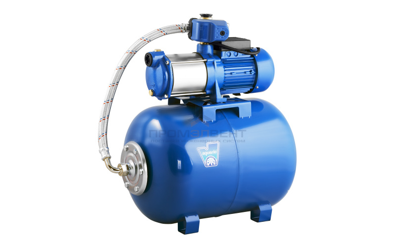 Насосная станция Aquario AUTO AMH-100-6P(50L) - 1,1 кВт (50л, однофазный, Hmax 45 м, Qmax 100 л/мин)