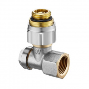 Oventrop Combi 3 запорно-присоединительный, угловой G 1/2"НРхG 3/4"НР