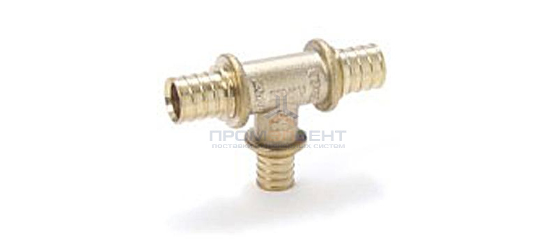 Тройник переходной REHAU - 17 x 10 x 17 (латунь, для труб из сшитого полиэтилена RAUTHERM S)