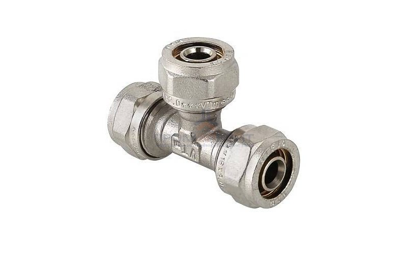 Тройник переходной VALTEC VTm.331 - 32 x 26 x 32 (винтовой, для металлопластиковых труб)