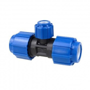 Тройник Политэк - 40 (винтовой, для труб ПНД)