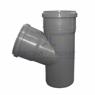 Тройник с отводом на 67° СИНИКОН Standart - 50 (для системы внутренней канализации)
