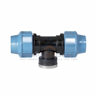 Тройник с переходом на внутреннюю резьбу UNIDELTA 1007 - 32 x 1/2" (винтовой, для труб ПНД)