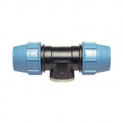 Тройник с переходом на внутреннюю резьбу UNIDELTA 1007 - 50 x 1"1/2 (винтовой, для труб ПНД)