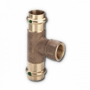 Тройник с переходом на внутреннюю резьбу Viega G3 Sanpress 2217.2 - 42 x 1"