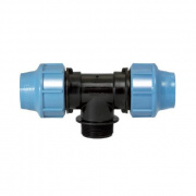 Тройник с переходом на наружную резьбу UNIDELTA 1010 - 16 x 1/2" (винтовой, для труб ПНД)
