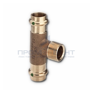 Тройник с переходом на наружную резьбу Viega G3 Sanpress 2217.1 - 22 x 3/4"