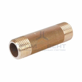 Удлинитель резьбовой STOUT - 1"1/2 длина 230 мм (НР/НР, латунь без покрытия)