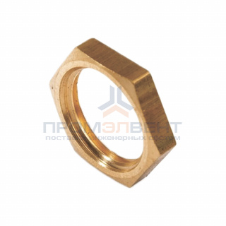 Контргайка латунная резьбовая STOUT - 1"