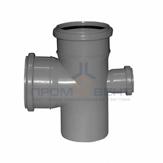 Крестовина с уменьшенным проходом одноплоскостная СИНИКОН Standart - 110x50 (для внутр.канализации)