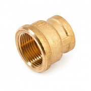 Муфта латунная резьбовая переходная STOUT - 1" x 3/8"