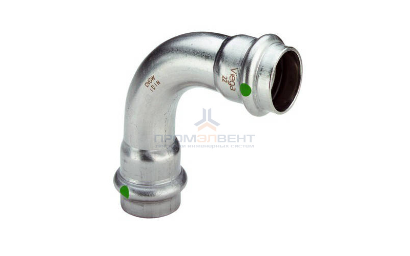 Отвод 90° Viega Sanpress Inox 2316 - 54 (нержавеющая сталь)