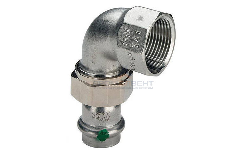 Отвод 90° разъемный Viega Sanpress Inox 2355 - 54 x 2