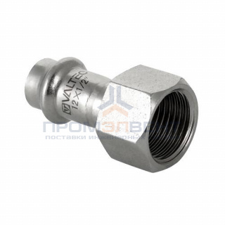 Переход на внутреннюю резьбу VALTEC VTi.902 - 22 x 1/2" (прессовой, для труб из нержавеющей стали)