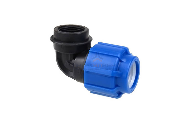 Переход на внутреннюю резьбу угловой Политэк - 25 x 1/2