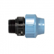 Переход на наружную резьбу UNIDELTA 1003 - 20 x 1/2" (винтовой, для труб ПНД, резьба пластиковая)