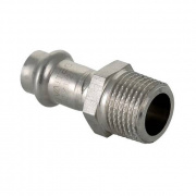 Переход на наружную резьбу VALTEC VTi.901 - 12 x 1/2" (прессовой, для труб из нержавеющей стали)