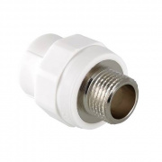 Переход на наружную резьбу VALTEC VTp.701 - 20 x 3/4" (для полипропиленовых труб, цвет белый)