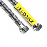 Подводка для газа гибкая сильфонная AYVAZ (Гайка/Гайка) - 1/2" (длина 500 мм)