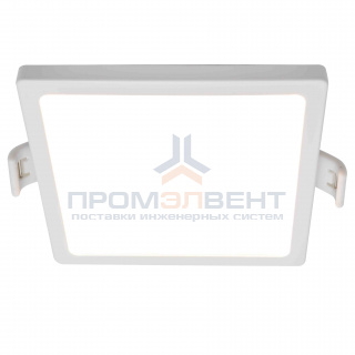 06-32 Светодиодная панель встраиваемая квадр. 220В, 20Вт, CRI:80Ra, 1600Лм, 170*155 мм,  алюминиевый корпус, встроенный изолированный драйвер, 4500К