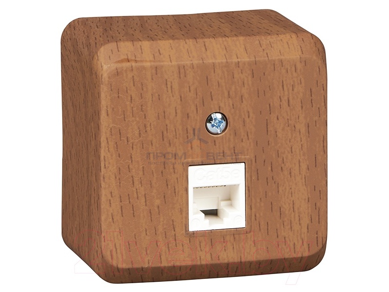 Розетка компьютерная RJ45 кат.5E Этюд бук [уп 17 шт]