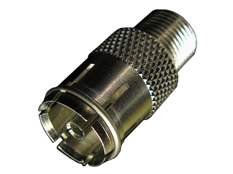 Переход IEC-розетка — F-розетка (гнездо TV под F-разъем)