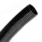 Труба PA6V0, гибкая гофр. д.13мм, без протяжки, цвет тёмно-серый [бухта 100м]