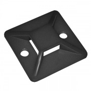 Площадка самоклеящаяся 30х30 черная под хомуты ИЭК (уп.20шт)