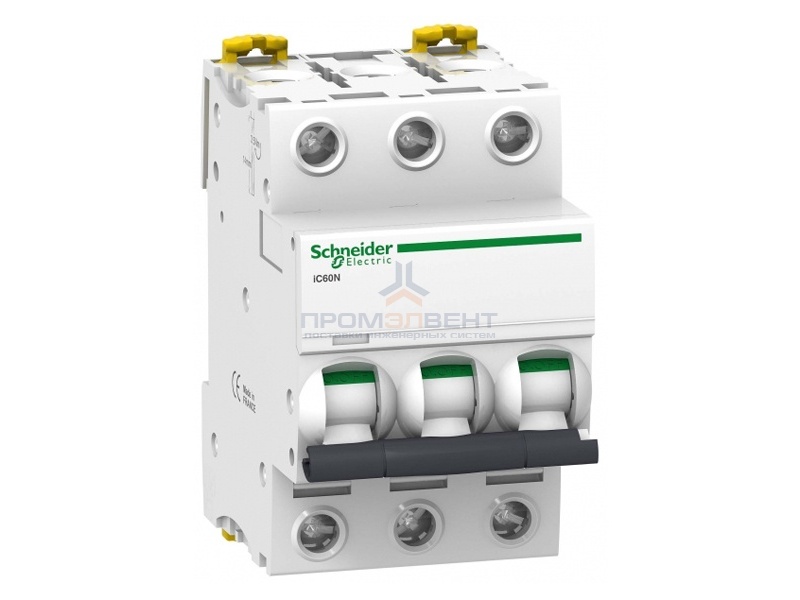 Автоматический выключатель Schneider Electric Acti 9 iC60N 3П 10A 6кА B (автомат)