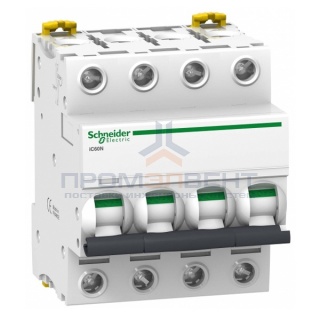 Автоматический выключатель Schneider Electric Acti 9 iC60N 4П 63A 6кА B (автомат)