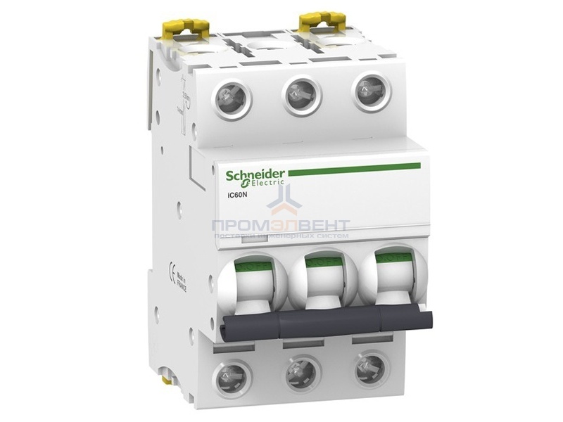 Автоматический выключатель Schneider Electric Acti 9 iC60N 3П 16A 6кА C (автомат)