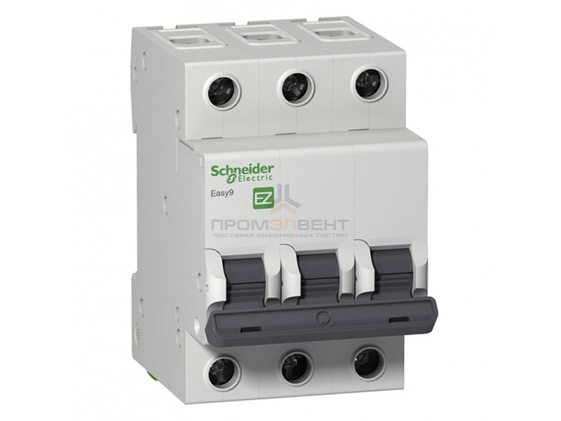 Автоматический выключатель Schneider Electric EASY 9 3П 20А B 4,5кА 400В (автомат)