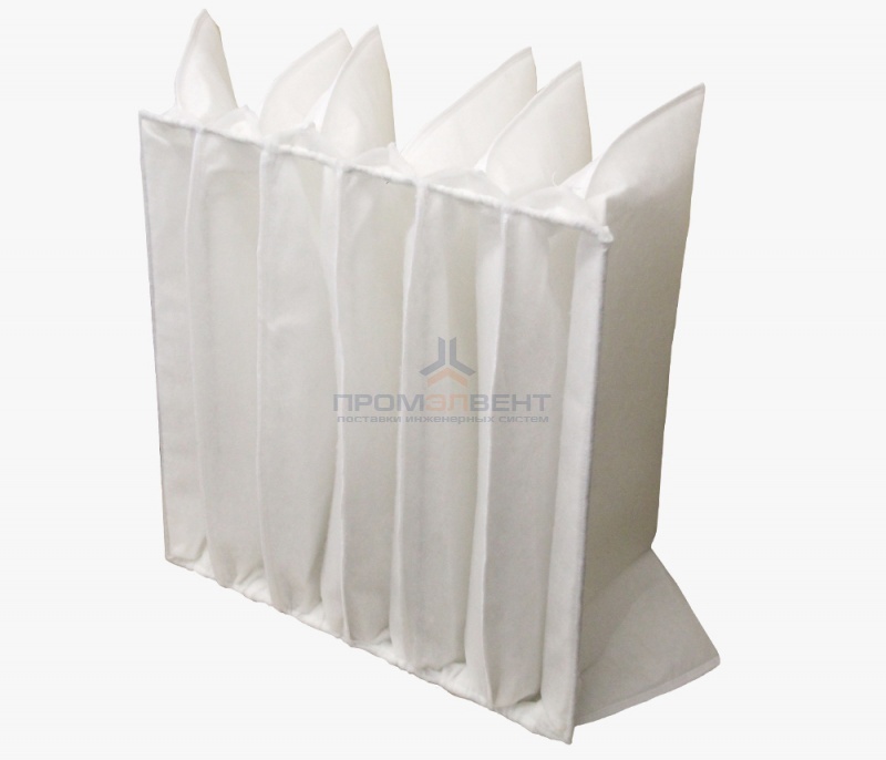 Фильтр воздушный карманный ФВК на прутке (ФяК) класс очистки G3-F5 материал полиэстр (ФВК-6)