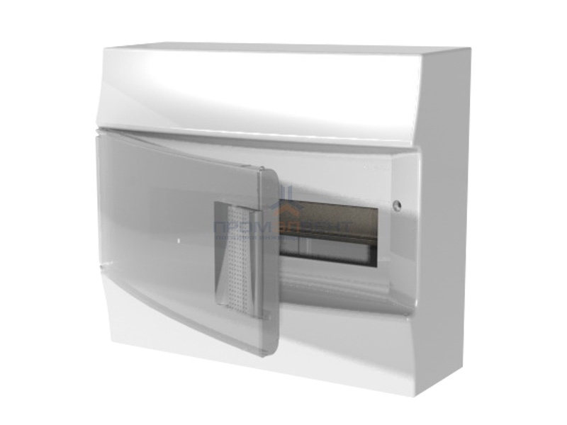 Бокс настенный ABB Mistral41 12М прозрачная дверь с клеммным блоком