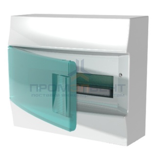 Бокс настенный ABB Mistral41 12М зеленая дверь без клеммного блока