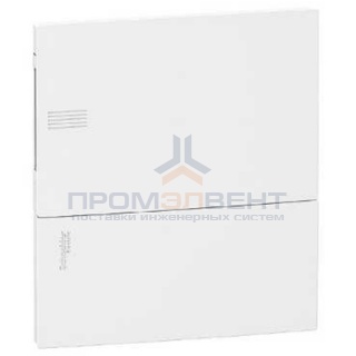 Бокс встраиваемый Schneider Electric Mini Pragma 8 модулей с белой дверью с клемниками N+PE