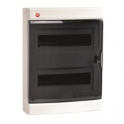 Щиток настенный DKC (2х12) на 24 модуля IP41 белый с прозрачной дверцей